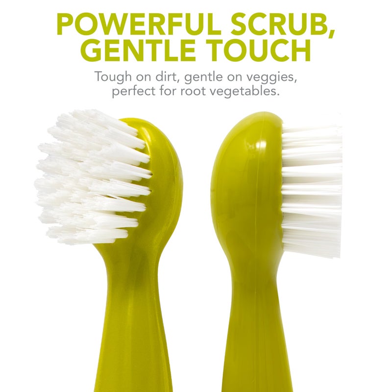 Joie Potato Scrub Brush, Ergonomic Easy Grip Handle, Ideal for Cleaning Vegetables and Fruits, Small and Compact, Handy Kitchen Gadget, BPA-Free, Dishwasher Safe, Green - Image 5